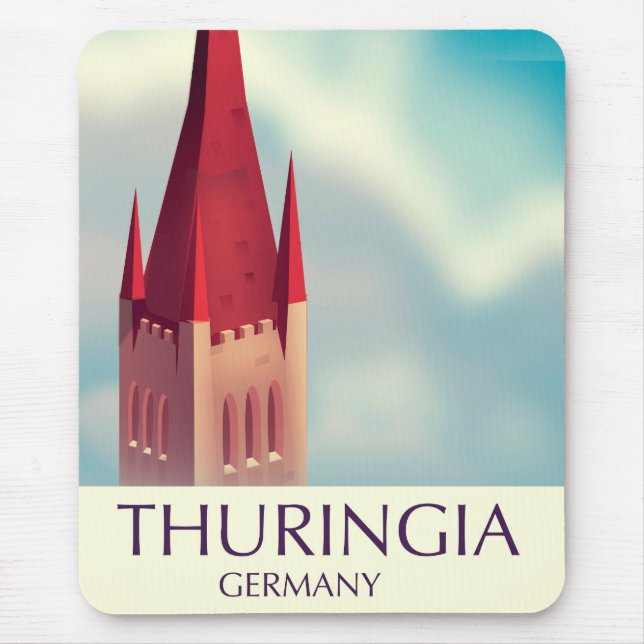 Thüringen Tyskland resaffisch Musmatta (Framsidan)