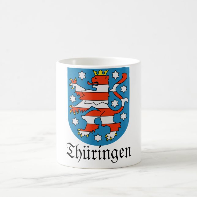 Thüringen Wappen vapensköld Kaffemugg (Center)