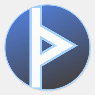 Thurisaz Thurs taggruna Runt Klistermärke