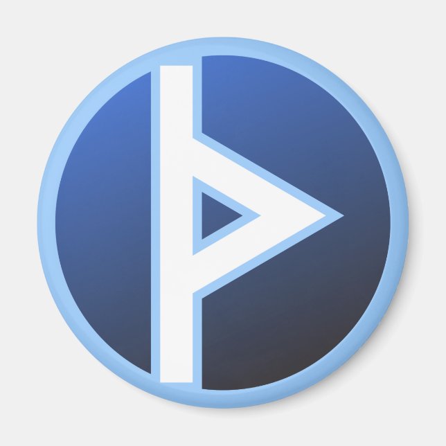 Thurisaz Thurs Thorn Rune Magnet (Framsidan)