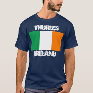 Thurles Irland med irländsk flagga T-shirt