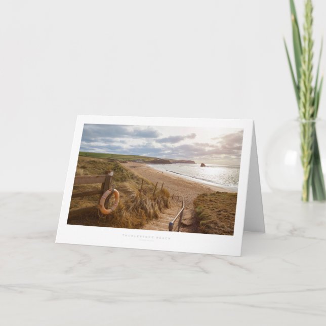 Thurlestone Beach Kort (Framsida)