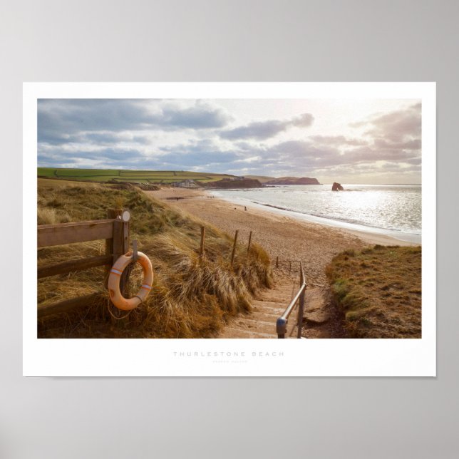 Thurlestone Beach Poster (Framsidan)