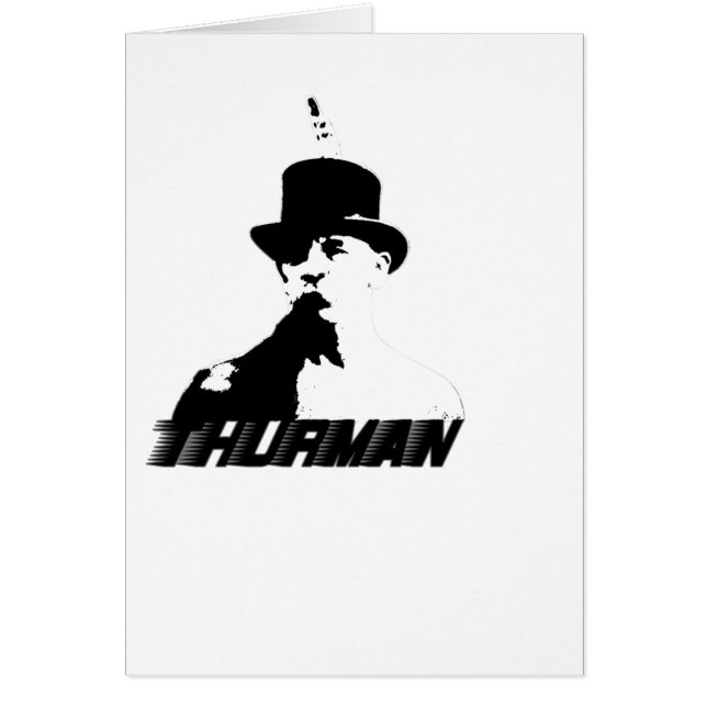 Thurman che hälsningskort (Framsidan)