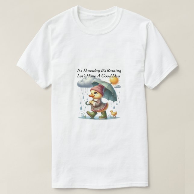 Thursday Raining. T Shirt (Design framsida)