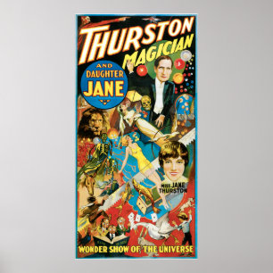 Thurston & advertizing för dotterJane trollkarl Poster