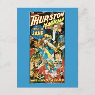 Thurston & Ddotter Jane Magician Advertising Vykort