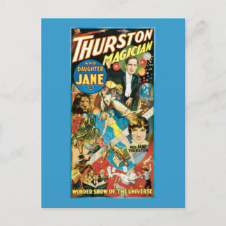 Thurston & Ddotter Jane Magician Advertising Vykort