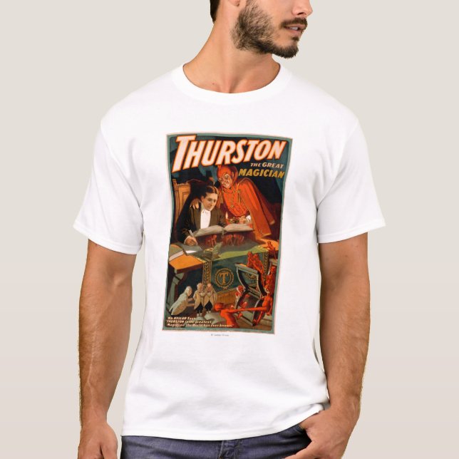 Thurston den underbara trollkarlen med t shirt (Framsida)