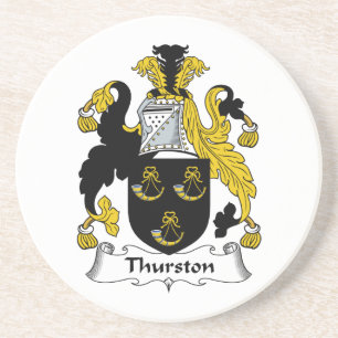 Thurston familjvapensköld underlägg sandsten
