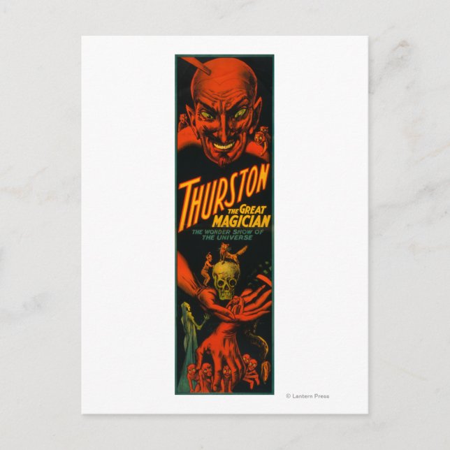 Thurston "Great Magician Show of the Universe" Vykort (Framsida)
