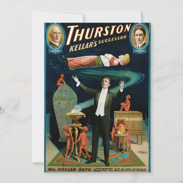 Thurston, Kellers Successor vintage Magician (Framsida)