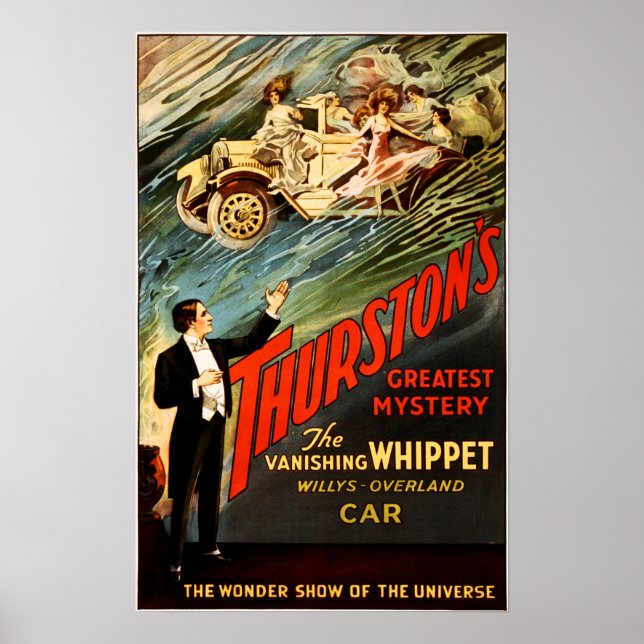 Thurston Magic Show Theater Vintage affisch Advert (Framsidan)