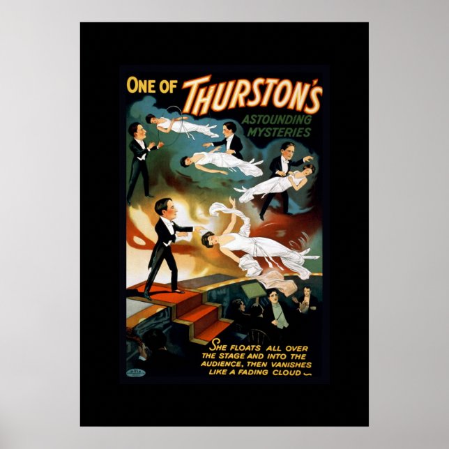 Thurston Magician Vintage Theater Poster (Framsidan)
