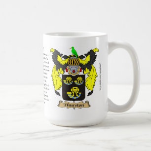 Thurston namnger, ursprung, det menande och Cren Kaffemugg