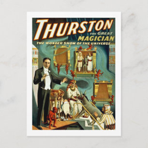 Thurston the Magician - The Show Vykort