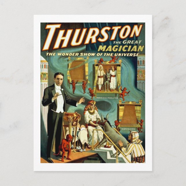 Thurston the Magician - The  Show Vykort (Framsida)