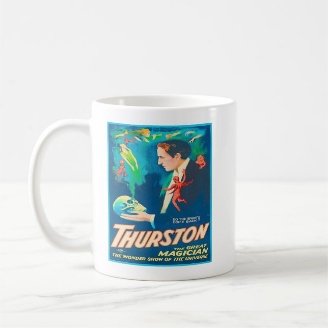 Thurston The Underbar Magician Advertisement Kaffemugg (Vänster)