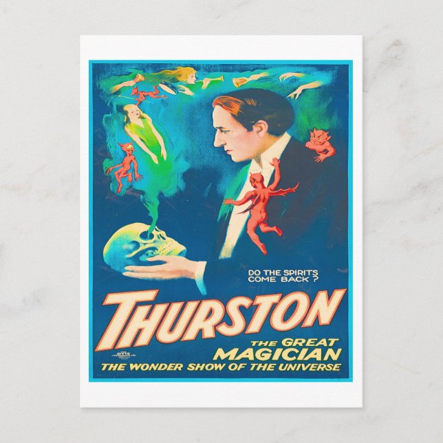 Thurston The Underbar Magician Advertisement Vykort (Framsida)