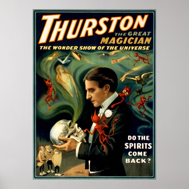 Thurston the Underbar Magician c. 1915 Poster (Framsidan)