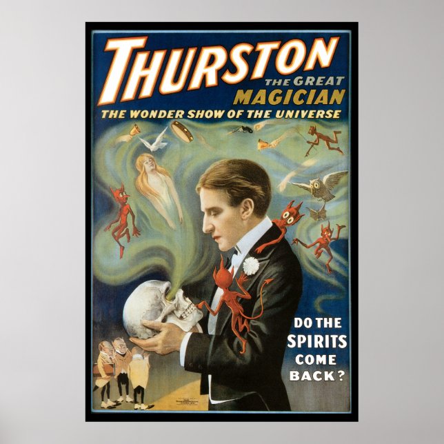 Thurston The Underbar Vintage Magician Poster (Framsidan)