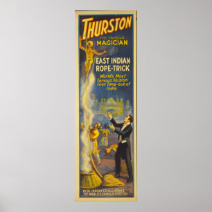 Thurston trollkarlen - östligt indiskt reptrick poster