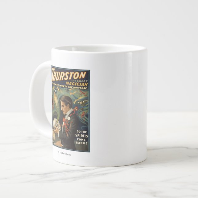 Thurston Underbarare Magician Holding Skull Magic Jumbo Mugg (Framsida vänster)