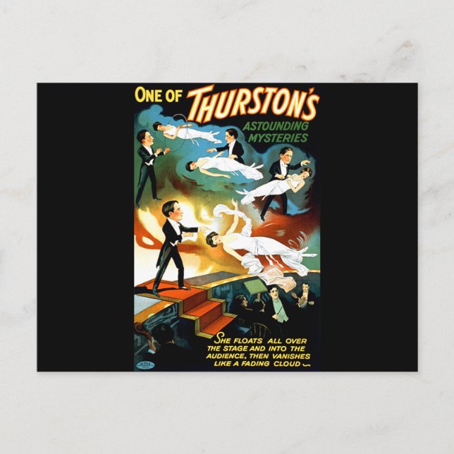 Thurstons häpnadsväckande mysterium! vykort (Framsida)
