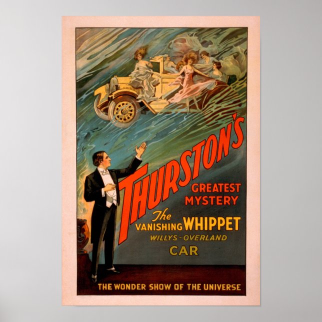 Thurston's Vanishing Whisig Willys-Overland Poster (Framsidan)