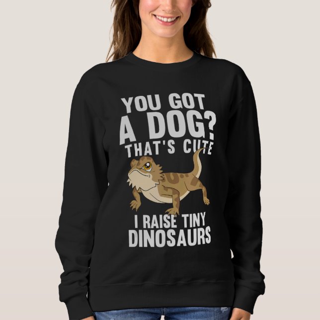 Thute Cute I Raise Tiny Dinosaurs Bearded Dragon T Shirt (Framsida)