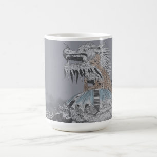 Thuy Tien Sjö Abandoned Vatten Park Illustration Kaffemugg