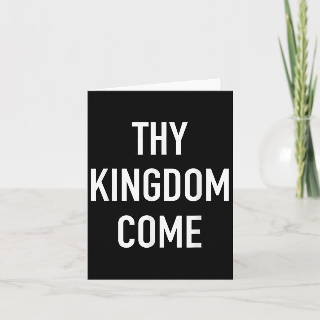 Thy Kingdom Kom - Christian Life Bible Faith Quot Kort (Framsida)