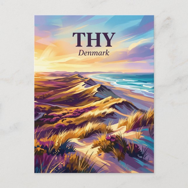 Thy Nationalpark Danmark Vykort (Framsida)