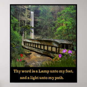 Thy ord är en lamppsalm 119 poster