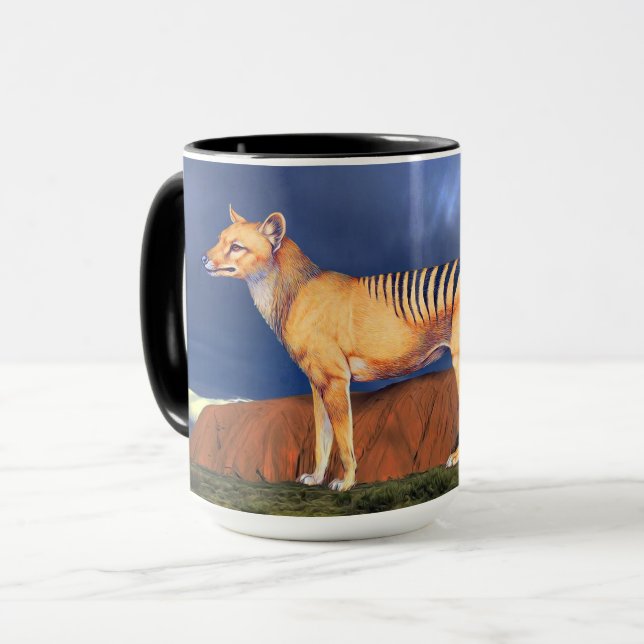 Thylacine (Tasmanian tiger) Mugg (Framsida vänster)