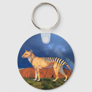 Thylacine (Tasmanian tiger) Nyckelring