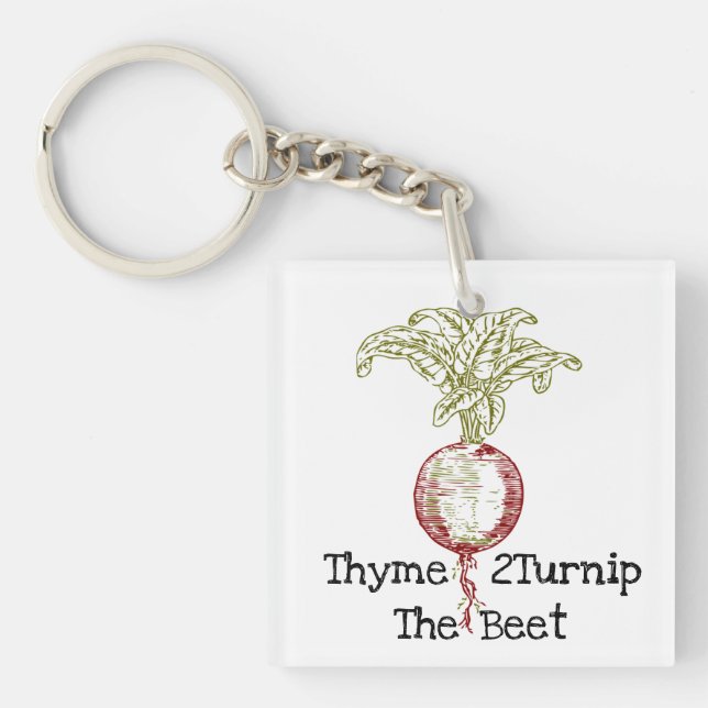 Thyme 2Turnip the Beet Keychain (Framsidan)