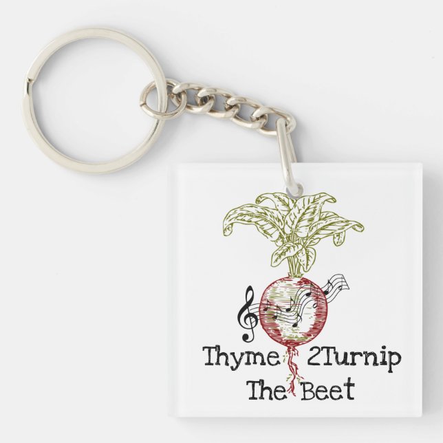 Thyme 2Turnip the Beet Keychain (Framsidan)