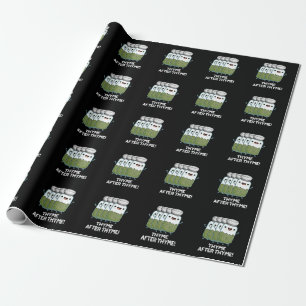 Thyme After Thyme Funny Herb Pun Mörk BG Presentpapper