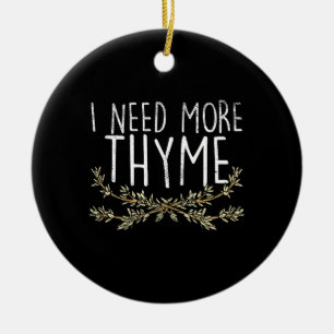 Thyme Herb Plant Julgransprydnad Keramik
