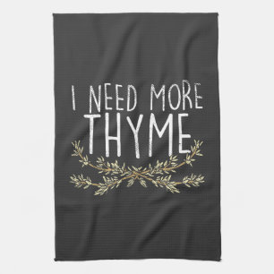 Thyme Herb Plant Kökshandduk