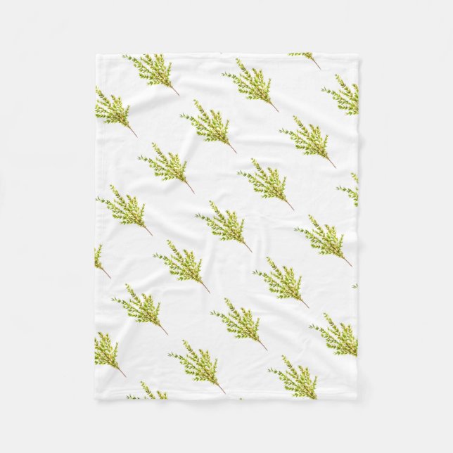 Thyme örter Botaniska örter Fleecefilt (Framsidan)