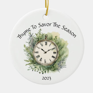 Thyme to Savor the Season, Herb Älskare Ornament