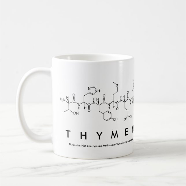 Thymen peptide namn mugg (Vänster)