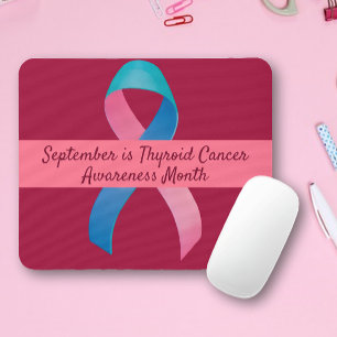 Thyroid Cancer Awareness Blue, Rosa, Teal Musmatta