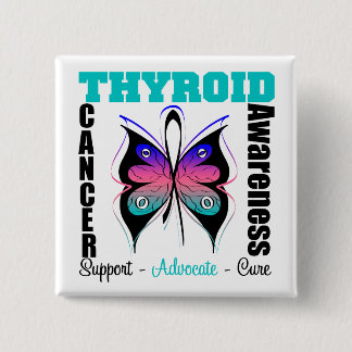 Thyroid Cancer Awareness Butterfly Knapp