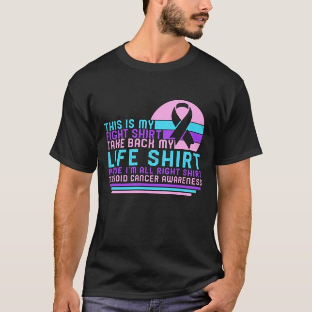 Thyroid Cancer Awareness Shirt, det här är min kam T Shirt (Framsida)