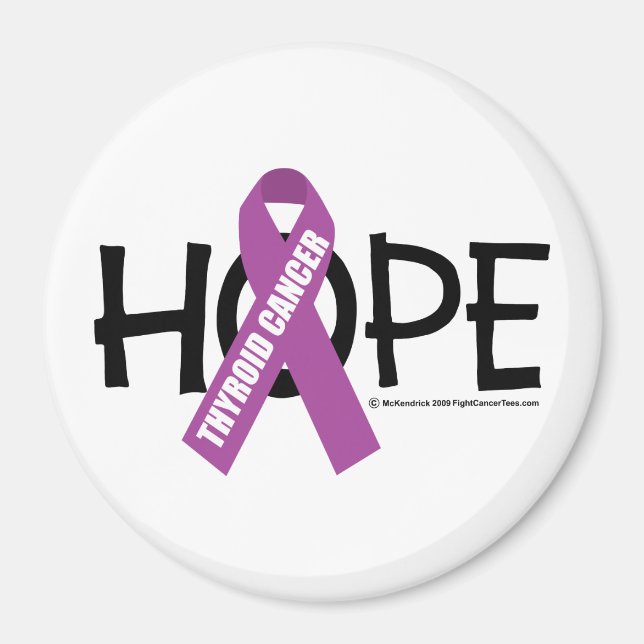 Thyroid Cancer Hope Magnet (Framsidan)
