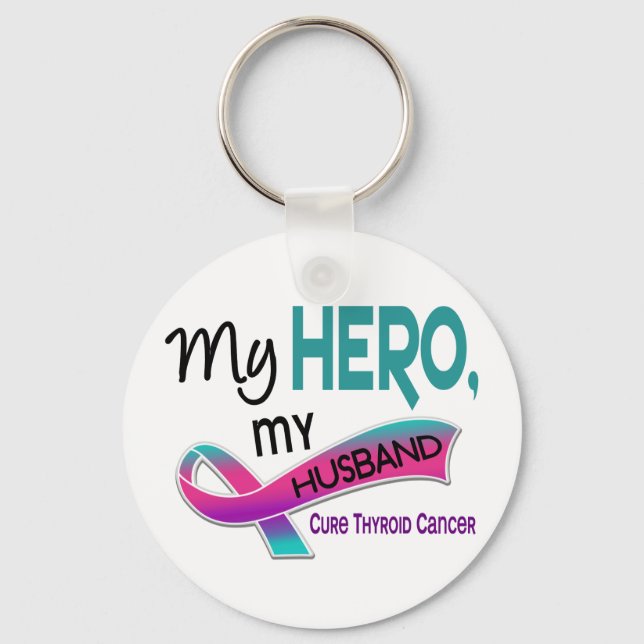Thyroid Cancer MY HERO MY MAKE 42 Nyckelring (Framsida)
