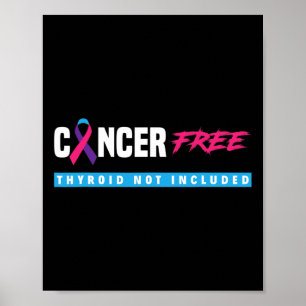 Thyroid Cancer Support Thyroid Cancer utan cancer Poster